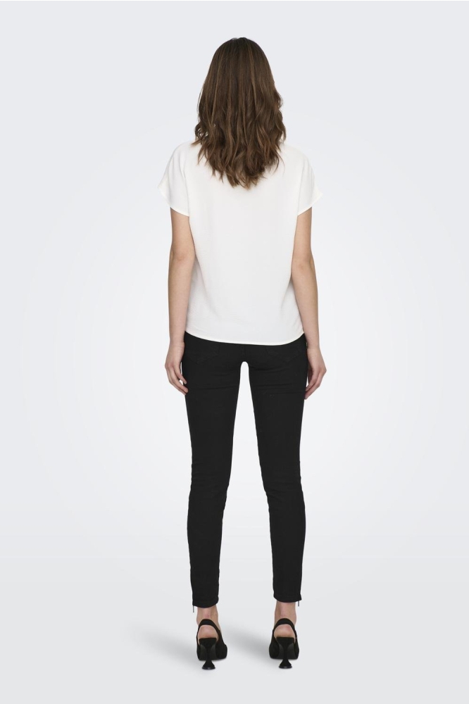 JDYLION S/S TOP WVN NOOS 15249287 Cloud Dancer